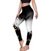 Kamviluer Leggings di Halloween Donne Halloween Costume Leggings Allenamento Esecuzione Scheletro Stretti Stretti