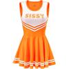 LittleForBig Cheer Sissy Bodycon - Mini abito da donna in morbida seta