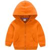 ANIMQUE Bambini Unisex Felpa Giacca Zip Fodera in Pile Tinta Unita Cotone Termica Felpa con Cappuccio Invernale 1-12 Anni