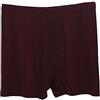 LSHARON Boxer da uomo in seta 100% seta di gelso biancheria intima, Borgogna, XL