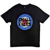 Rock Off officially licensed products Small Faces T Shirt Mod Target Band Logo Nuovo Ufficiale Uomo Nero