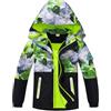 SEVEN BB Softshell Giacca Ragazzi da Trekking da Viaggi da Sci Ragazzo Giacca a Vento Foderato in Pile Bambino Primavera Autunno Invernale Mimetico Cappotto Impermeabile Giacca