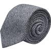King & Priory Cravatta Micro Dogtooth Grigio/Blu, Grigio, Taglia unica