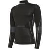 BIOTEX Lupetto Antivento Seamless per Ciclismo e Running, Intimo Tecnico Sportivo, Maglia a Collo Alto con Inserti Antivento, Nero