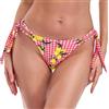 RELLECIGA Moda Mare Donna Slip Bikini Tanga Regolabile Lacci Thong Bottom