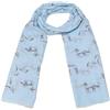 GFM - Sciarpa con stampa animalier, motivo cavalli (HSSCF)
