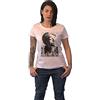 TUPAC SHAKUR Tupac T Shirt La Skyline Logo Nuovo Ufficiale da Donna Skinny Fit Bianca