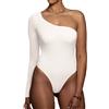 NBBNYJ Body Donna Senza Spalline Elegante Una Spalla Maniche Lunga Cotone Bodysuit Blusa Camicie Tuta Jumpsuits Tops Leotard