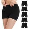 WEASIC Boxer da Donna Boyshort Briefs in Cotone Mutandine Multipacco Alta Vita Copertura Completa