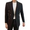 ZDJSWJ Giacca sportiva a doppio petto da uomo Cappotto Slim Sport Business Cappotto da sera di nozze dal taglio classico