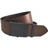UPGRADE 3STYLE Cintura con fibbia scorrevole tipo militare in cuoio fibbia in metallo 4 cm accorciabile Made in Italy