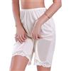 LYSINK Pantaloni da pigiama da donna con bordo in pizzo sciolto tinta unita morbido raso seta sottoveste estate casual mezza slip pantaloncini