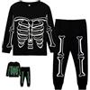 HahaNice Pigiama per bambini scheletro Customes Glow in The Dark Pjs 2-7 anni