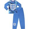 The England Football Association Pigiama lungo da ragazzo con motivo mimetico blu della squadra di calcio inglese