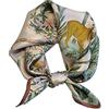 LumiSyne Sciarpa In Raso Di Seta Donna Piccolo Foulard Quadrata a Tema Natura Albero Fiore Stampata Bandane Carino Traspirante Leggera Fazzoletto Da Collo Fascia Per Capelli Decorazione Copricapo