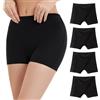 WEASIC Boxer da Donna Boyshort Briefs in Cotone Mutandine Multipacco Alta Vita Copertura Completa