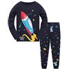 Colobe Pigiama Ragazzo Squalo Astronauta Razzo Cotone Lungo Pyjama Sets Vestiti Bambino Invernale Due Pezzi Impostato Natalizio Regalo per Ragazzi 1-12 Anni