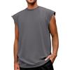 Generic Maglia da uomo con maniche ad aletta, traspirante, vestibilità asciutta, atletica, senza maniche, per palestra, vestibilità muscolare, elastica, comoda, sportiva