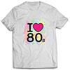 lepni.me Maglietta da Uomo Adoro Gli Anni '80 Vecchia Scuola Band Concerto Abbigliamento Merchandising Musicale (XL Bianco Multicolore)