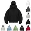 YCBMINGCAN Passamontagna da uomo con cerniera, Y2K Balaclava Zip, felpa con cappuccio, oversize, felpa gotica, hip hop, giacca da uomo, autunno inverno