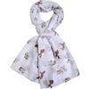 GFM - Sciarpa con stampa animalier, motivo cavalli (HSSCF)