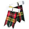 BELGLY Calze da kilt da uomo, con fibbie regolabili, tinta unita e tartan, giarrettiera in lana acrilica a punta