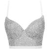 Woboren Corsetto da Donna con Reggiseno,Top Corto con Bustino di Strass