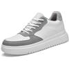 Générique Scarpe Uomo Stivaletti Tacco Quadrato Scarpe rialzate da Uomo 6/8/10 cm Unisex Regolabile in Altezza Scarpe rialzanti Casual Pantaloncini Bianchi Tacchi Da Uomo