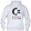 Social Crazy Felpa Uomo con Cappuccio Basic Top qualità Top vestibilità - Commodore 64 ANTICHIZZATO Home Computer Vic 20- Divertente Humor Made in Italy
