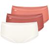Sloggi Sloggi Basic+ Midi C3p Biancheria Intima Donna (Pacco da 3)