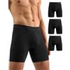 CLOSEMATE Boxer da Uomo in Viscosa di bambù, Confezione da 3 | Traspiranti, con Tasca Anatomica e Gamba da 15 cm Anti-Sfregamento per un Comfort che Dura Tutto il Giorno