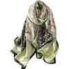 Trillion London® - Sciarpa in seta da donna, firmata, collezione primaverile, leggera, scialle avvolgente, beige, adatta per la vita quotidiana e viaggi, finitura liscia e morbida