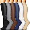 feifanshop 6 Paia Calze a Compressione per Uomini e Donne, Adatta per Viaggi, Running, Infermieri, periostite, Volo & maternità Gravidanza. Boost Stamina, Pratica, Recupero