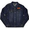 AC/DC Denim Giacca For Those About To Rock Band Logo Nuovo Ufficiale Blu