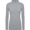 Shop & Stop Maglione da donna con collo a collo alto, tinta unita, a maniche lunghe, a collo alto, lunghezza 40-52