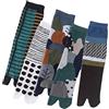 ACMEDE Tabi Giapponesi Calzini con Alluce Separato, 5 Paia di Calzini Cotone Calze Uomo Flip Flop Tabi Toe Calze, Calzini a Due Punte Calze con 2 Dita per Uomini e Donne, Taglia 36-43