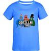 TBNRFrags Maglietta da bambino Gorilla Tag Gaming con stampa grafica 3D a maniche corte girocollo t-shirt rossa nera taglie 4-13 anni