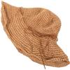 NIYANGLE Cappello di Paglia a Bordo Largo, Visiera Estiva Pieghevole Donna | Protezione Uv, Colore Caffè Chiaro, Comodo da Riporre, Fiocco Decorativo, Shopping e Gite al Mare