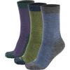 CALZITALY 3 Paia di Calze in Lana Merino con Fantasia a Zig Zag | Bordeaux, Verde, Blu | 35/38, 39/42, 43/46 | Made in Italy