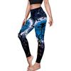 Kamviluer Leggings di Halloween Donne Costume di Halloween Leggings Esecuzione Scheletro Stretti Stretch Divertente Pantaloni Yoga
