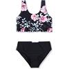 Arshiner Ragazze Bikini Set Ruffle Bustier Bikini Slip Bambini Tankini Due Pezzi Costumi da Bagno Estate Stampa Floreale Spiaggia Surf Costume da Bagno 5-14 Anni
