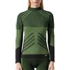 Risalti Maglia Termica Donna Manica Lunga Energy - Lupetto Traspirante a Compressione, Intimo Termico Senza Cuciture ed Etichette per Sci, Trekking, Running, Ciclismo - Made in Italy