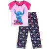Disney Pigiama lungo da donna Lilo e Stitch I Hate Mornings in cotone da donna