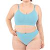 LEELA LAB Reggiseno Senza Ferretto Donna Taglie Forti, Comodo e Versatile con Spalline Regolabili, Realizzato con Tecnologia Seamless Senza Cuciture - Made in Italy