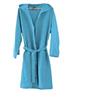 Mastro Bianco New Accappatoio in Microfibra Donna Uomo Unisex con Cappuccio e Borsetta (L, Celeste)