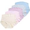 ACMEDE Mutande Gravidanza - Mutandine Premaman - Slip maternità - Biancheria Intima Maternitá Mutanda per Premaman Cotone Mutandine per Gestante a Vita Alta Mutande 5 Pack