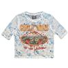 Rock Off officially licensed products Guns N' Roses Welcome To The Jungle Mesh Crop Top Size S
