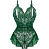 Aranmei Donna Body in Pizzo Lingerie Sexy Teddy V-Collo One-piece Babydoll Pigiama Trascurato