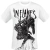 In Flames Big Creature Uomo T-Shirt Bianco 100% Cotone Regular