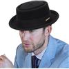 INOGIH Cappello classico anni '20 in pura lana roll-brrim pork- Pie Fedora-Hat uomo donna - cappello da chiesa a tesa corta schiacciabile